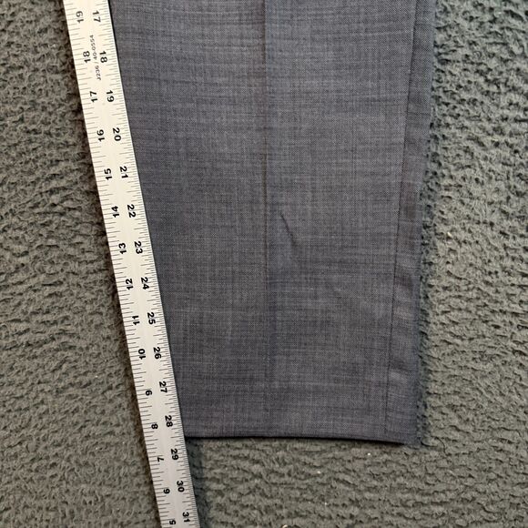 J Crew Pants Mens 34x32 Gray Bowery Slim Fit Four Season Stretch Wool Casual - Picture 12 of 14